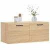 Vidaxl Armario De Pared Madera Ingeniería Roble Sonoma 80x36,5x35 Cm Marrón