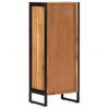 Vidaxl Mueble De Baño Madera Maciza De Acacia Y Hierro 40x30x100 Cm Marrón