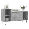 Vidaxl Mueble Para Tv Madera Contrachapada Gris Hormigón 100x35x55 Cm