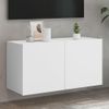 Vidaxl Mueble Para Tv De Pared Blanco 80x30x41 Cm