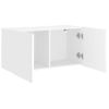 Vidaxl Mueble Para Tv De Pared Blanco 80x30x41 Cm