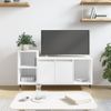 Vidaxl Mueble Para Tv Madera Contrachapada Blanco 100x35x55 Cm