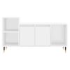 Vidaxl Mueble Para Tv Madera Contrachapada Blanco 100x35x55 Cm