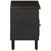 Vidaxl Mueble De Tv Madera Maciza De Mango Negro 80x33x46 Cm