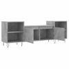 Vidaxl Mueble Para Tv Madera Contrachapada Gris Hormigón 160x35x55 Cm