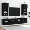 Vidaxl Mueble Para Tv Con Luces Led Negro 40,5x30x90 Cm