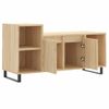 Vidaxl Mueble Para Tv Madera Contrachapada Roble Sonoma 100x35x55 Cm Marrón