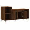 Vidaxl Mueble Para Tv Madera Contrachapada Marrón Roble 100x35x55 Cm