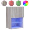 Vidaxl Mueble Para Tv Con Luces Led Gris Sonoma 40,5x30x60 Cm