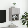 Vidaxl Mueble Para Tv Con Luces Led Gris Sonoma 40,5x30x60 Cm