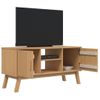 Vidaxl Mueble De Tv Olden Madera Maciza De Pino Marrón 114x43x57 Cm