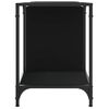 Vidaxl Mueble De Tv De Madera De Ingeniería Negro 153x37x50 Cm