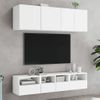 Vidaxl Mueble De Tv De Pared Madera De Ingeniería Blanco 40x30x30 Cm