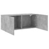 Vidaxl Mueble Para Tv De Pared Gris Hormigón 100x30x41 Cm