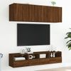 Vidaxl Mueble De Pared Tv Madera Ingeniería Roble Marrón 40x30x30 Cm