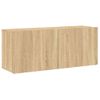 Vidaxl Mueble Para Tv De Pared Roble Sonoma 100x30x41 Cm Marrón