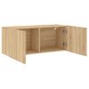 Vidaxl Mueble Para Tv De Pared Roble Sonoma 100x30x41 Cm Marrón