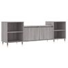 Vidaxl Mueble Para Tv Madera Contrachapada Gris Sonoma 160x35x55 Cm