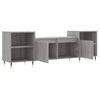 Vidaxl Mueble Para Tv Madera Contrachapada Gris Sonoma 160x35x55 Cm