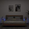 Vidaxl Muebles De Tv De Pared Con Luces Led 2 Uds Blanco 30,5x35x30 Cm