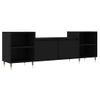 Vidaxl Mueble Para Tv Madera Contrachapada Negro 160x35x55 Cm