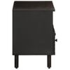 Vidaxl Mueble De Tv Madera Maciza De Mango Negro 70x33x46 Cm