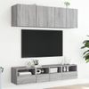 Vidaxl Mueble De Pared Tv Madera De Ingeniería Gris Sonoma 40x30x30 Cm