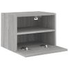 Vidaxl Mueble De Pared Tv Madera De Ingeniería Gris Sonoma 40x30x30 Cm