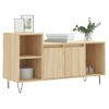 Vidaxl Mueble Para Tv Madera Contrachapada Roble Sonoma 100x35x55 Cm Marrón