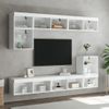 Vidaxl Mueble Para Tv Con Luces Led Blanco 80x30x30 Cm