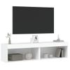 Vidaxl Muebles Para Tv Con Luces Led 2 Uds Blanco 60x30x30 Cm