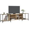 Vidaxl Mueble De Tv Madera De Ingeniería Roble Sonoma 203x37x50 Cm Marrón