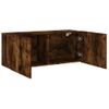 Vidaxl Mueble Para Tv De Pared Roble Ahumado 100x30x41 Cm Marrón