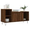 Vidaxl Mueble Para Tv Madera Contrachapada Marrón Roble 100x35x55 Cm