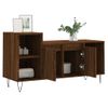 Vidaxl Mueble Para Tv Madera Contrachapada Marrón Roble 100x35x55 Cm