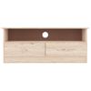 Vidaxl Mueble De Tv Con Cajones Alta Madera Maciza Pino 100x35x41 Cm Marrón