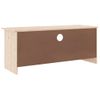 Vidaxl Mueble De Tv Con Cajones Alta Madera Maciza Pino 100x35x41 Cm Marrón