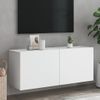 Vidaxl Mueble Para Tv De Pared Blanco 100x30x41 Cm