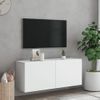 Vidaxl Mueble Para Tv De Pared Blanco 100x30x41 Cm