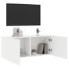 Vidaxl Mueble Para Tv De Pared Blanco 100x30x41 Cm