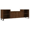 Vidaxl Mueble Para Tv Madera Contrachapada Marrón Roble 160x35x55 Cm