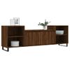 Vidaxl Mueble Para Tv Madera Contrachapada Marrón Roble 160x35x55 Cm