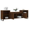 Vidaxl Mueble Para Tv Madera Contrachapada Marrón Roble 160x35x55 Cm