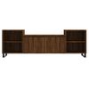 Vidaxl Mueble Para Tv Madera Contrachapada Marrón Roble 160x35x55 Cm