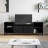 Vidaxl Mueble Para Tv Madera Contrachapada Negro 160x35x55 Cm