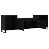 Vidaxl Mueble Para Tv Madera Contrachapada Negro 160x35x55 Cm