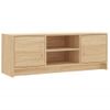 Vidaxl Mueble De Tv Madera De Ingeniería Roble Sonoma 102x30x37,5 Cm Marrón