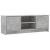 Vidaxl Mueble De Tv Madera De Ingeniería Gris Hormigón 102x30x37,5 Cm