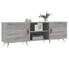 Vidaxl Mueble Para Tv Madera De Ingeniería Gris Sonoma 150x30x50 Cm