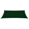 Toldo De Vela Rectangular De Tela Oxford Verde Oscuro 2,5x5 M